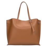 Bronzen Shopper Tas voor Vrouwen gemaakt van Premium Italiaans Echt Le...