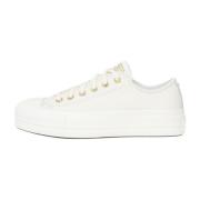 Gouden Platform Sneakers Chuck Taylor All Star Converse , White , Dame...