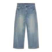 Cady-jeans met naad Elena Mirò , Blue , Dames