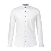 Klassiek Slim-Fit Katoenen Overhemd Stenströms , White , Heren