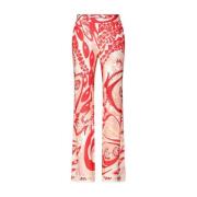 Gestreepte Zomer Comfort Broek Ana Alcazar , Red , Dames