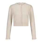 Kasjmier Vest met Knoopsluiting Ulla Johnson , Beige , Dames