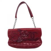 Pre-owned Leather shoulder-bags Chanel Vintage , Red , Dames