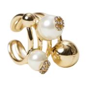 Gouden Sieradenset Spiraalring Twinset , Yellow , Dames