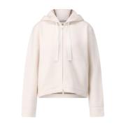 Gebreide Hoodievest met Kasjmier Max Mara , Beige , Dames