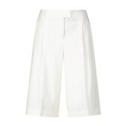 Elegante Korte Stoffen Broek Seductive , White , Dames