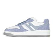 Sneakers in denim-look met memory foam Hogan , Blue , Dames