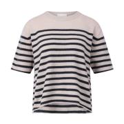 Luxe Kasjmier Gestreept T-shirt Lisa Yang , Multicolor , Dames