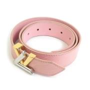 Pre-owned Leather belts Louis Vuitton Vintage , Pink , Dames