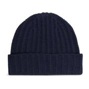 Luxe Wol-Kasjmier Mix Beanie Windsor , Blue , Dames