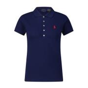 Klassieke Katoenen Poloshirt Polo Ralph Lauren , Blue , Dames