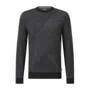 Merino Wool Pullover Sweater Hugo Boss , Gray , Heren