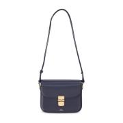 Grace Leren Schoudertas A.p.c. , Blue , Dames