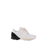 Pre-owned Leather sneakers Chanel Vintage , White , Dames