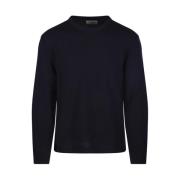 Donkerblauw Langarm T-shirt Officine Générale , Blue , Heren