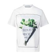 Katoenen Print T-Shirt Bastille , White , Dames