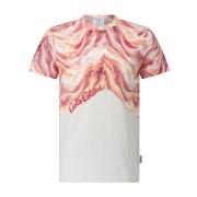 T-shirt met touwpatroon Carlo Colucci , Multicolor , Heren