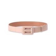 Logo Gesp Leren Riem Hogan , Pink , Dames