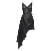 Pre-owned Leather dresses Alexander McQueen Pre-owned , Black , Dames