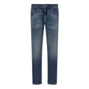 Stretch Denim Jeans Boggi Milano , Blue , Heren