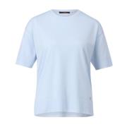 Klassiek Katoenen T-shirt Windsor , Blue , Dames