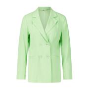 Linnen Blazer, Klassiek Model Marc Cain , Green , Dames