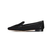 Witte Leren Loafers Gemaakt in Italië AGL , Black , Dames