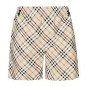 Beige Shorts met Equestrian Knight Patroon Burberry , Beige , Heren