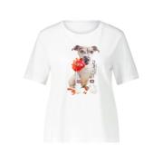 Gedrukt lovertjes T-shirt Marc Cain , White , Heren