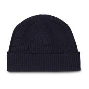 Kasjmier Beanie met Omslag Zanieri , Blue , Heren