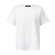 Klassiek T-shirt met details Fabiana Filippi , White , Dames