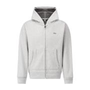 Hoodie met Logo Lacoste , Gray , Heren