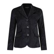 Corduroy Blazer Knoopsluiting Zakken Rag & Bone , Black , Dames