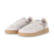 Vintage Leren Sneaker met Brede Zool Axel Arigato , Beige , Dames