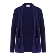 Open gebreide cardigan van zijdeblend Allude , Blue , Dames