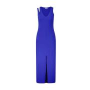 Bodycon Jurk met Cut-Out Patrizia Pepe , Blue , Dames