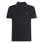 Zwarte Polo Shirt Collectie Emporio Armani , Black , Heren