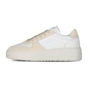 Platform Sneakers met Leren Details Copenhagen Shoes , Beige , Dames