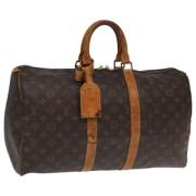 Pre-owned Canvas handbags Louis Vuitton Vintage , Brown , Dames