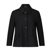 Crepe Kort Blazer Jas Windsor , Black , Dames