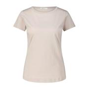 Katoenen T-shirt met ronde hals Stefan Brandt , Beige , Dames