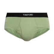 Katoenen slips Tom Ford , Green , Heren