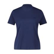 Stijlvolle Gekraagde Logo T-Shirt A.p.c. , Blue , Dames