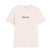 Lichtroze Crew Neck T-Shirt Lanvin , Pink , Dames