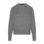 Zijden Pullover Comfortabele Losse Pasvorm Windsor , Gray , Dames