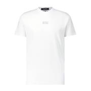 Logo T-shirt met metalen applicatie Dsquared2 , White , Heren