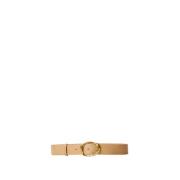 Laag-taille gesp riem in Beige Twinset , Beige , Dames