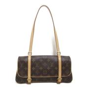 Pre-owned Canvas shoulder-bags Louis Vuitton Vintage , Brown , Dames