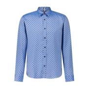 Shirt met Geometrisch Patroon en Regular-Fit Hugo Boss , Blue , Heren