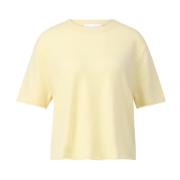 Kasjmier T-shirt met modern design Lisa Yang , Yellow , Dames